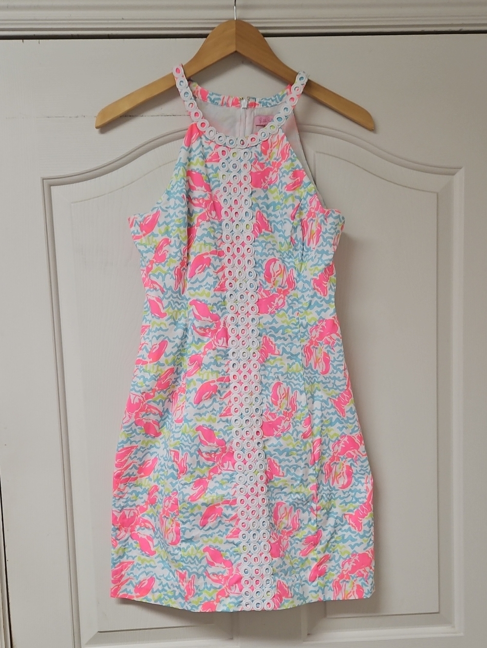 Lilly Pulitzer Pink Label Dress Lobster Print Dress - Picture 1 of 4